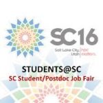 Don’t Miss Out on the SC16 Student/Postdoc Job Fair!